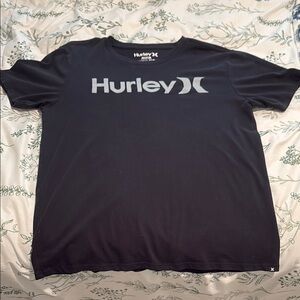 Hurley Black Short Sleeve Tee with Iconic Logo